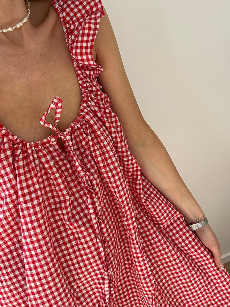 Gingham Mini Dress Seconds