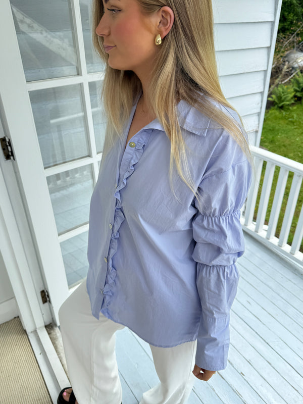 Favourite Gathered Shirt - Blue